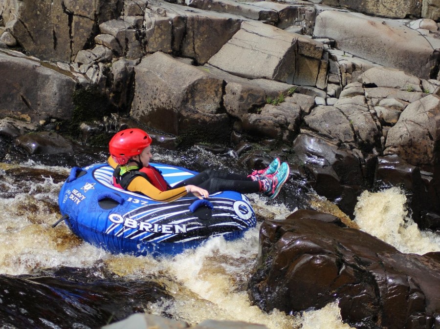 Tubing on the River Tees with North East Adventures
