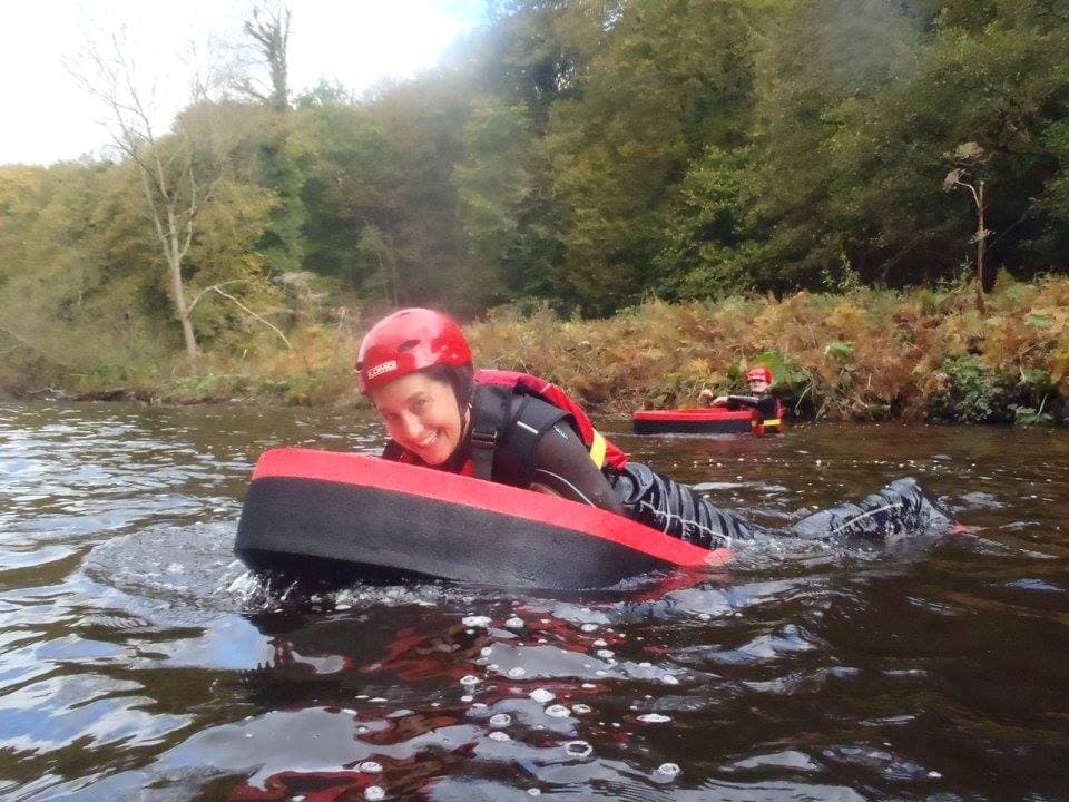 A woman yydrospeeding in the North East